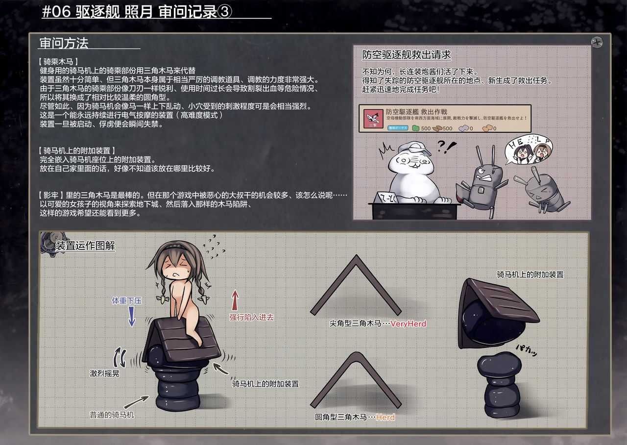 (C89)(全彩汉化)[もなかうどん(モニカノ)] 駆逐艦 秋月照月 尋問調書(舰娘) 梦次元